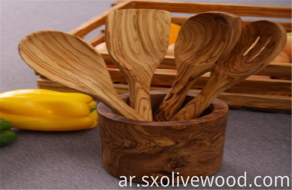 Olive Wood Frok Set